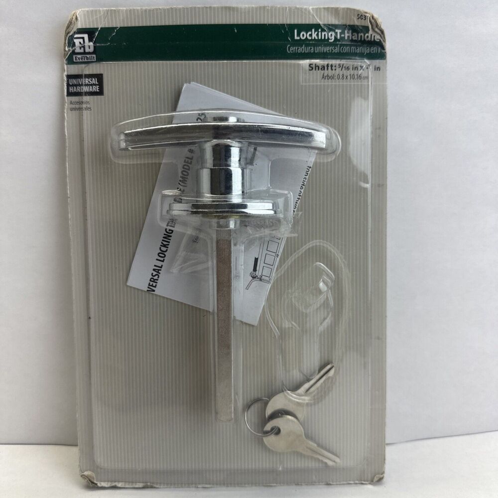 Everbilt Locking T-Handle Universal Hardware 503425 Shaft 5/16” x 4” NEW